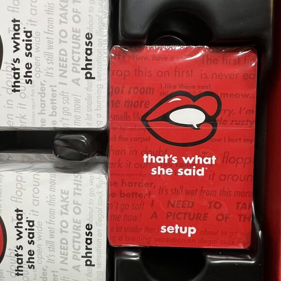 That's What She Said Game Party Card Game 17+ Complete Hilarious NSFW Humo - Picture 6 of 9